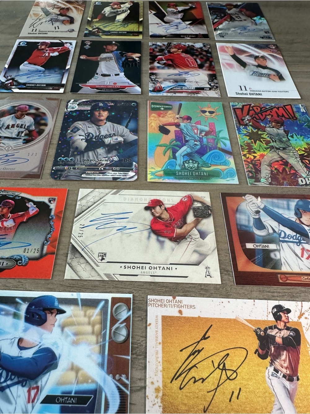 Shohei Ohtani Signed Rookie Lot of (17) BBM Downtown Kaboom Anime Novelty Cards. - Picture 6 of 7